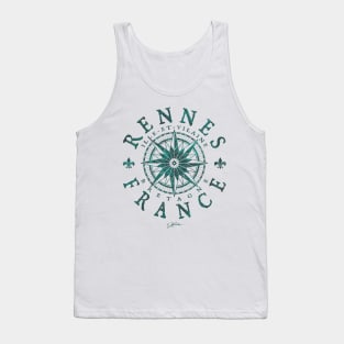 Rennes, Brittany, France, Compass Rose Tank Top